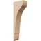 Ekena Millwork 3"W x 6"D x 18"H Thin Olympic Rough Cedar Woodgrain TimberThane Corbel, Primed Tan CORUR03X06X18OLYRCPR - alternate 1